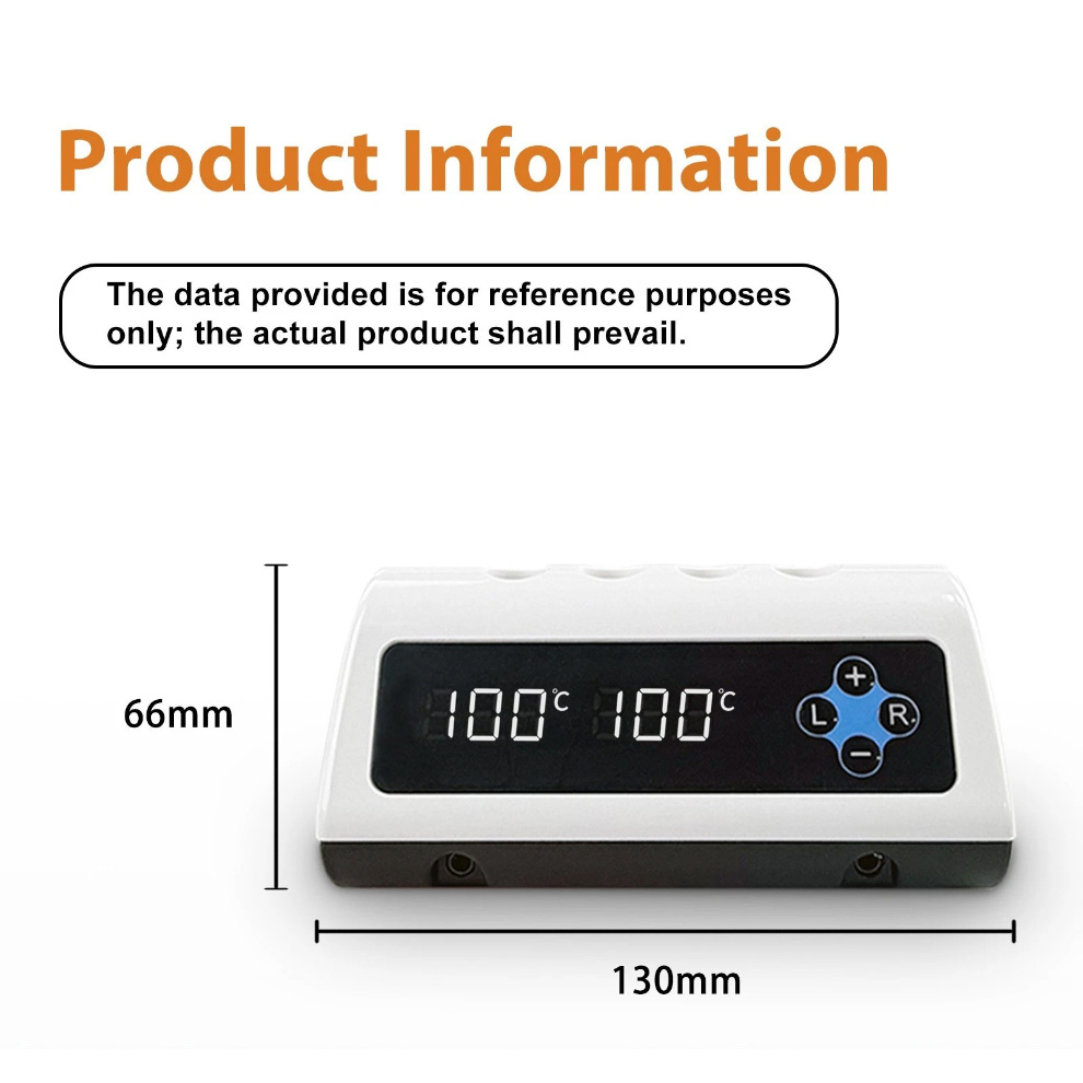 Dental Electric Wax Carver Dual Pen 100-200&deg;C Digital Wax Carving Unit with 6 Tips